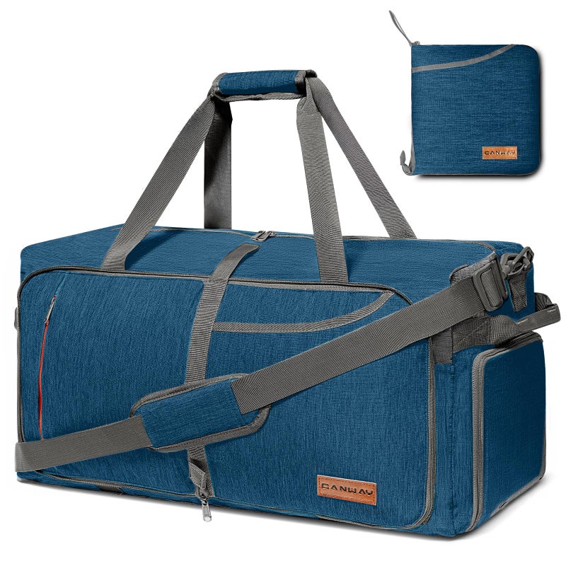 Canway 115L Travel Duffel Bag, Foldable Weekender Bag with Shoes Compartment for Men Women Water-proof & Tear Resistant - Image 1